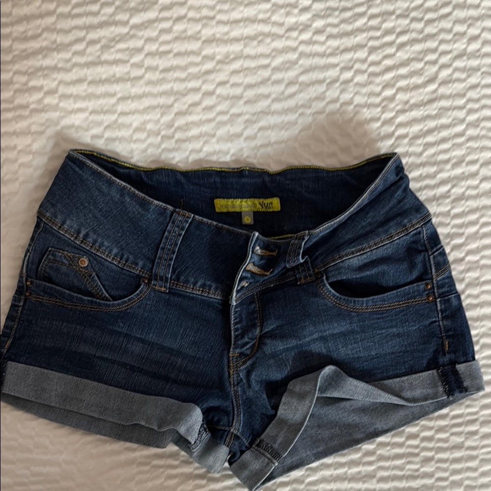YMI Blue Jean Shorts with Rolled Hems